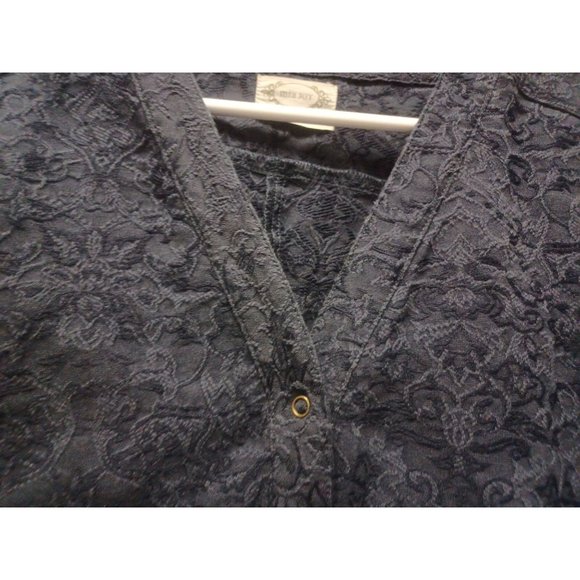 Mia Joy Womans Jumpsuit Lacey Navy Blue Large - Picture 3 of 4